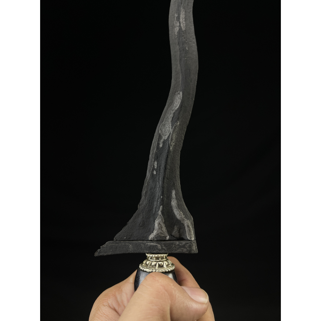 Keris Pulanggeni Luk 5 Pamor Ceprit-Ceprit Tangguh Majapahit