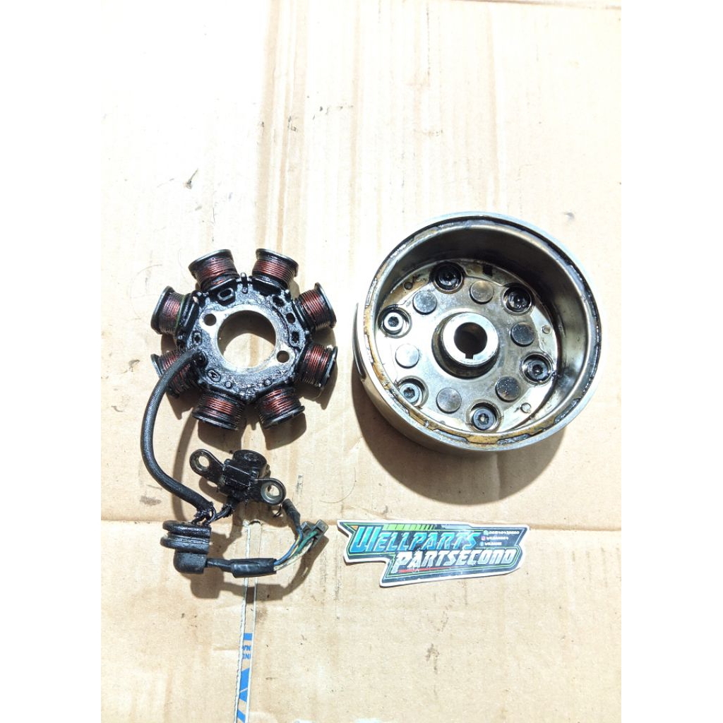 Magnid Magned Sett Spul Supra x 125 Denso Original Copotan