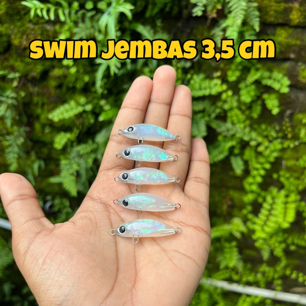SWIM JEMBAS 3,5 CM UMPAN CASTING/ SWIMMER UMPAN HAMPALA / UMPAN GACOR / UMPAN KILER BADER HAMPALA KA