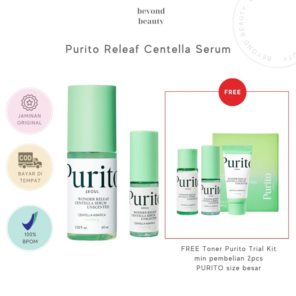 PURITO SEOUL WONDER RELIEF CENTELLA UNSCENTED SERUM 60ml
