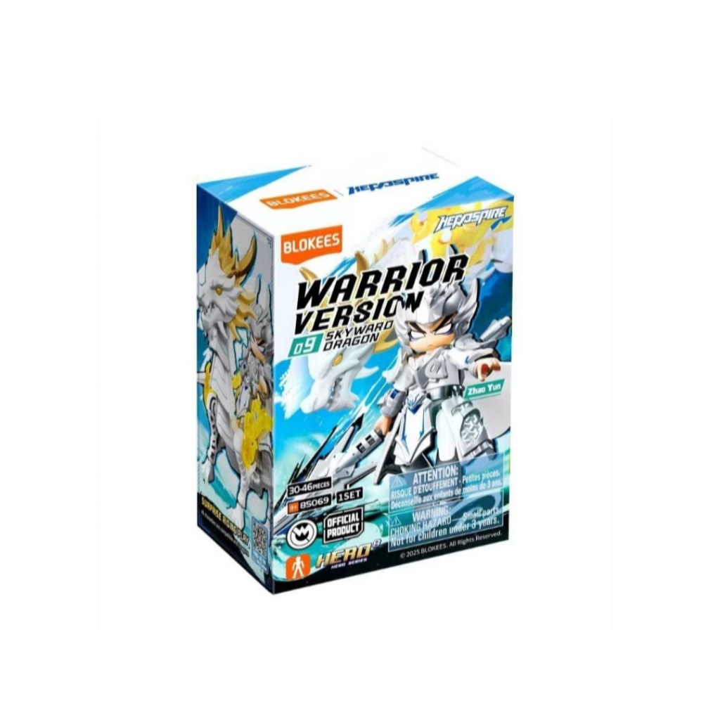 Blokees HeroSpire Warrior Version 09: Skyward Dragon 85069 Blind Box - Koleksi Figur Rakitan