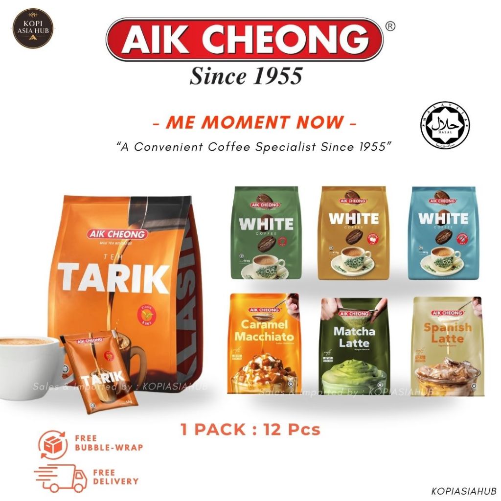 AIK CHEONG TEH TARIK AIK CHEONG WHITE COFFEE SEMUA VARIAN