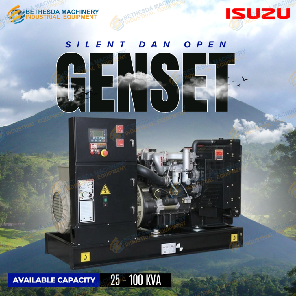Genset Isuzu 60 kva 50Kva 30 KVA Silent Type