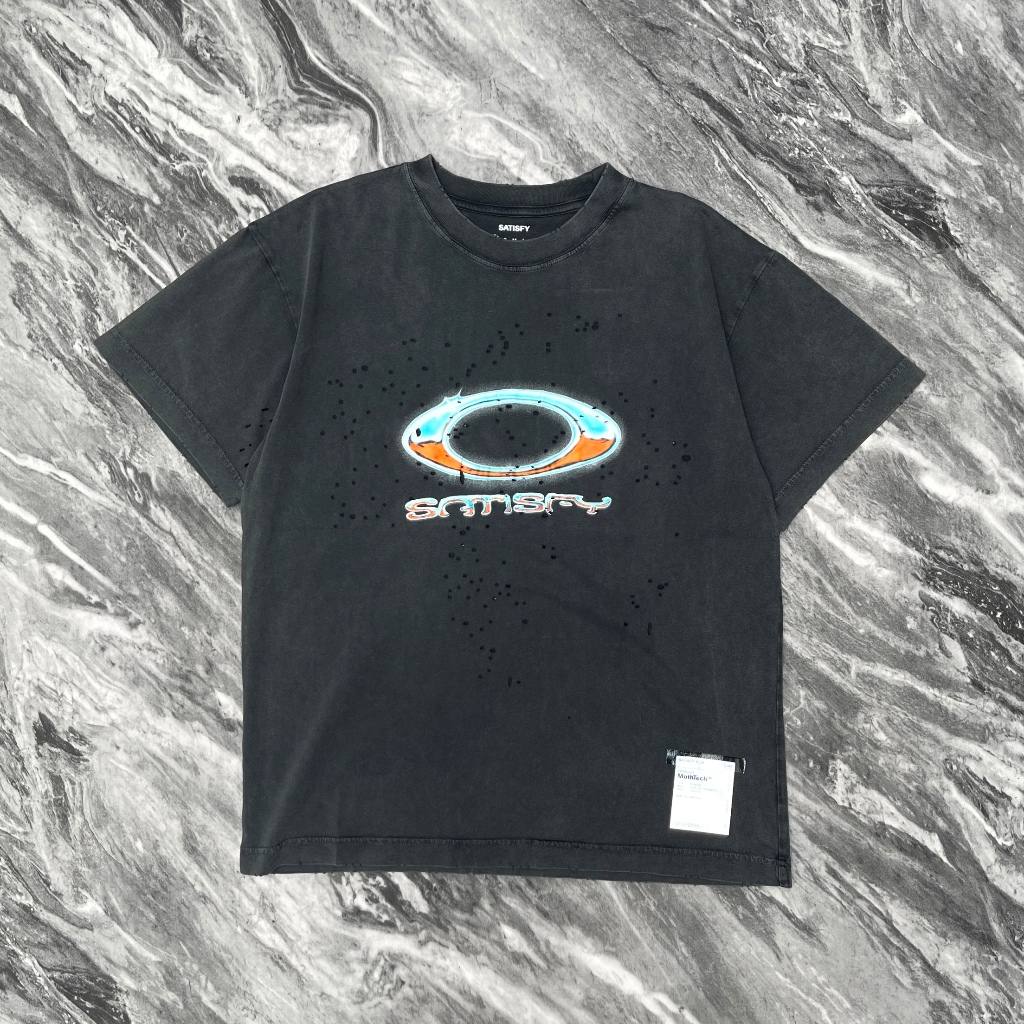 Satisfy Oakley Mothtech T-Shirt Running Aged Black