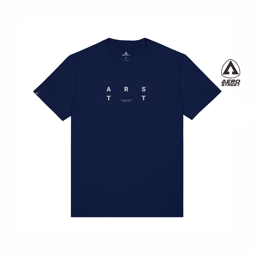 Aerostreet T Shirt Arvid Navy Kaos T Shirt AAAAA