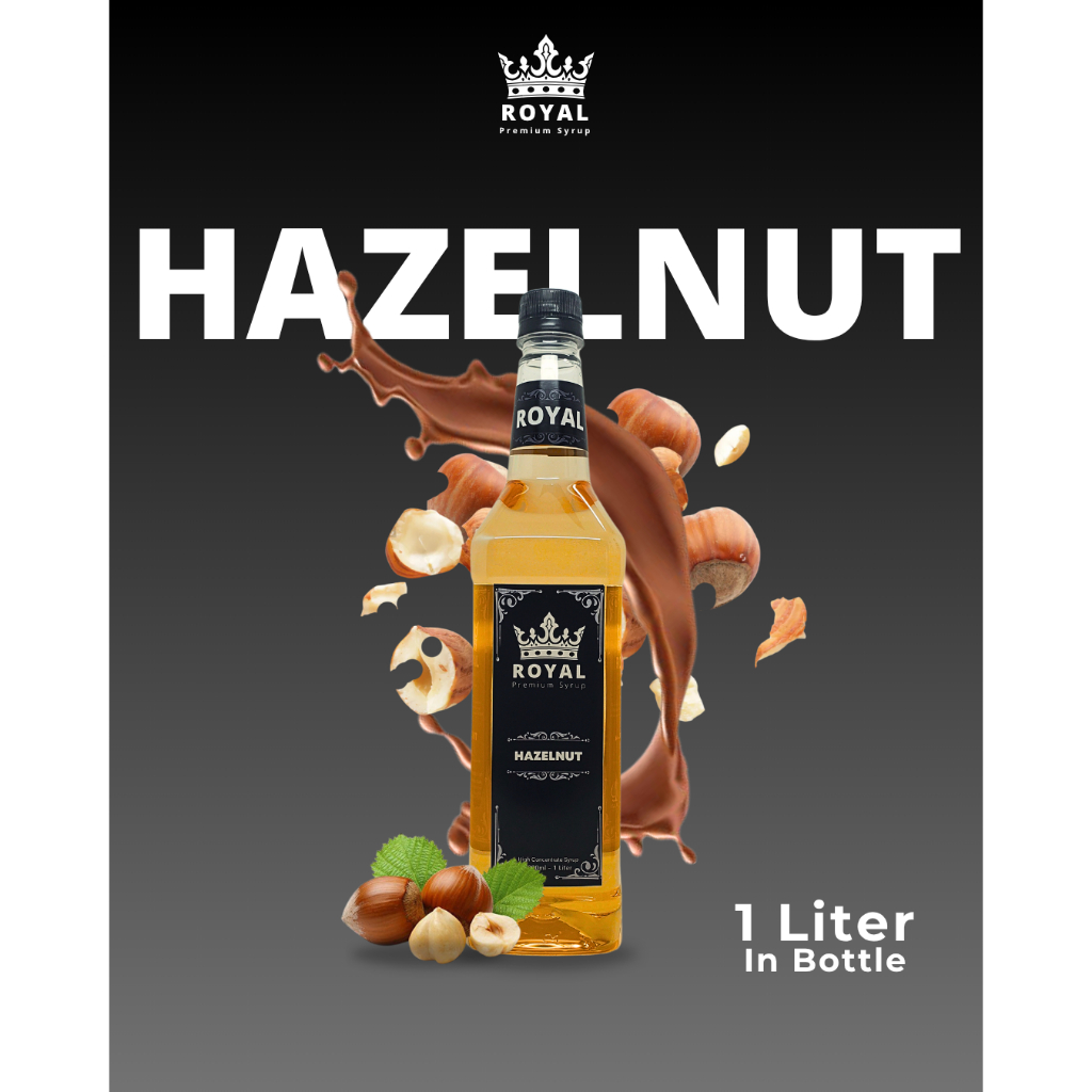 Royal Hazelnut  Syrup  - Sirup Hazelnut (Premium Quality) - 1 Liter