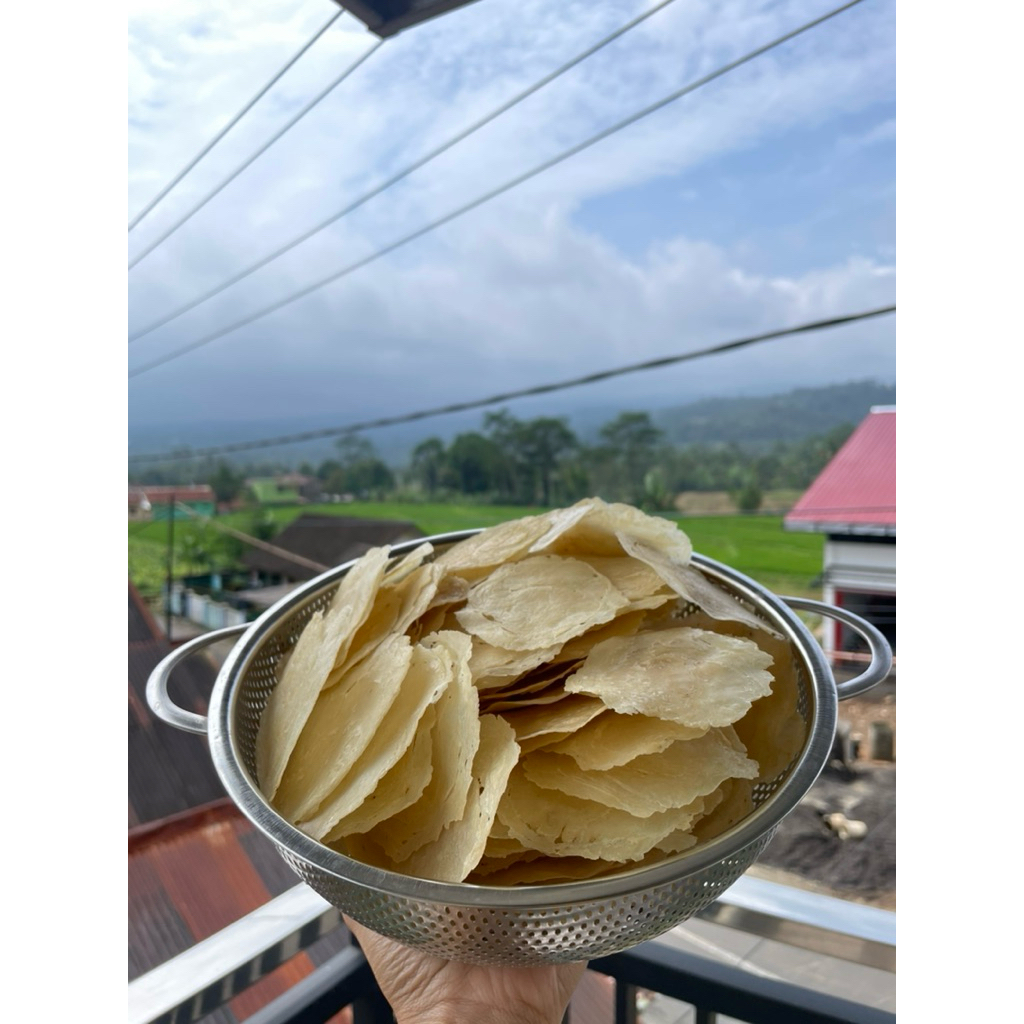 Emping melinjo kemasan 1 kg/ emping melinjo super/ emping melinjo mentah