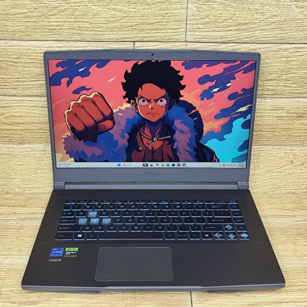 Laptop 2nd GM MSI Thin 15 B12VE CORE I7-12650H RAM 16GB SSD 512GB RTX 4050