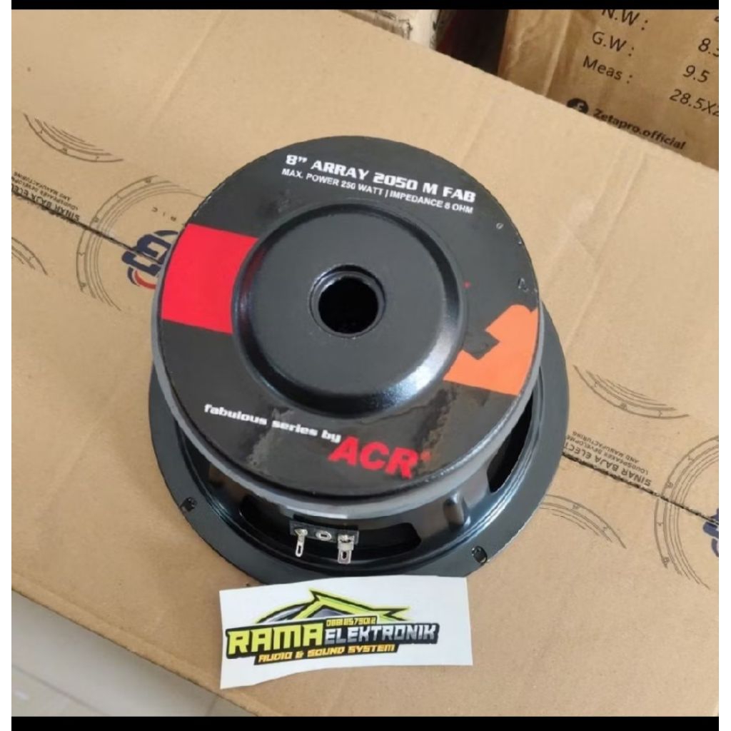spiker 8 inch acr fabulous array 2050 power 250 watt speaker acr fabulous aray 2050 original