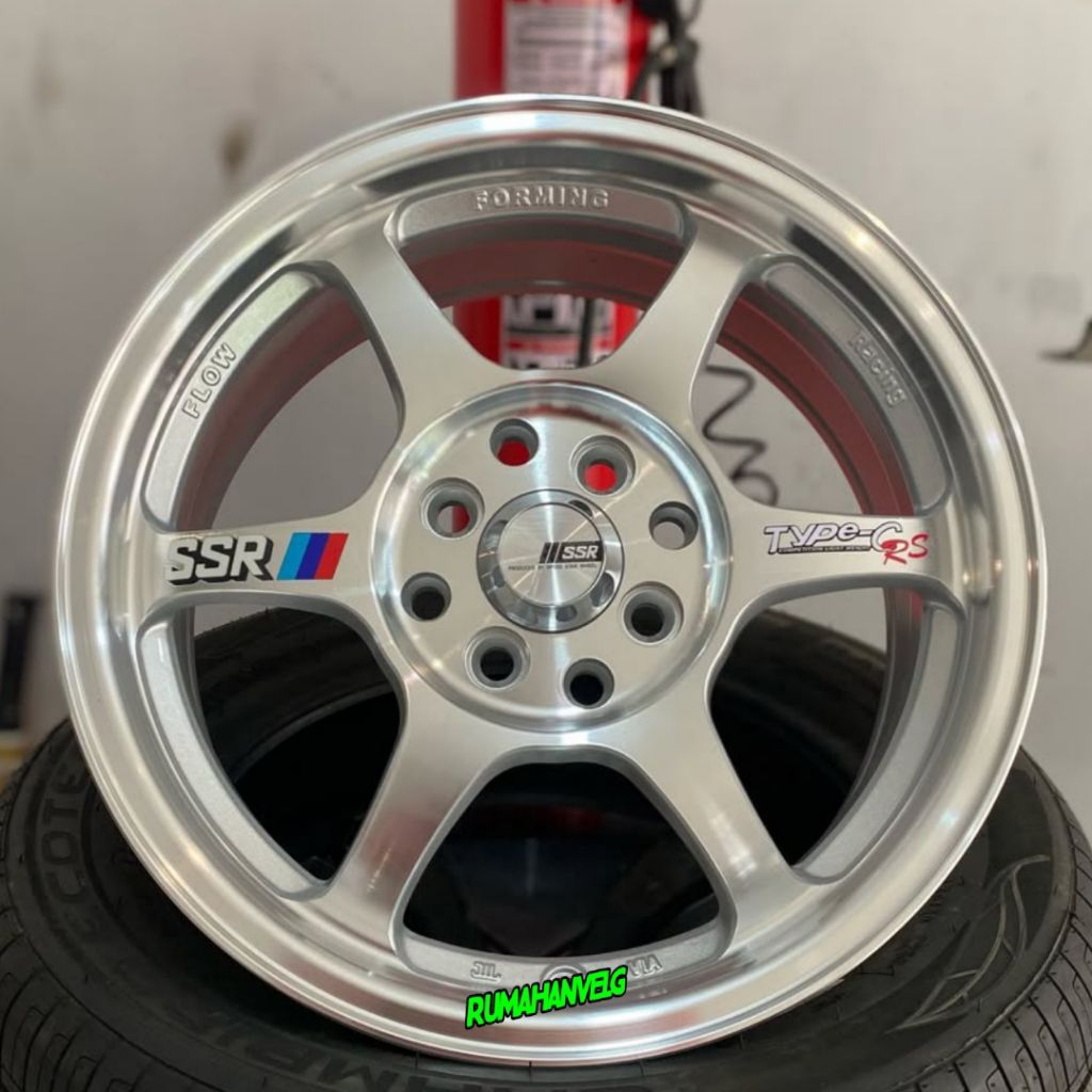 velg ssr type c ring 15 pcd 4x100 - 4x114,3 lebar 6,5 velg racing r15 velg mobil Avanza Xenia Livina