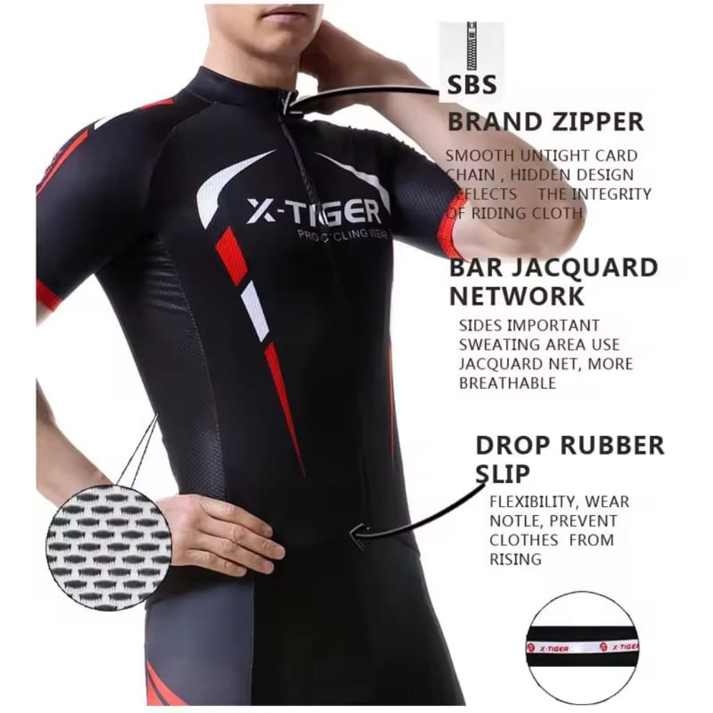 Jersey Sepeda X Tiger Original Size XL