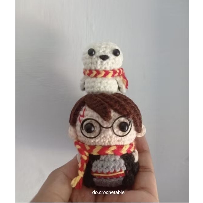 [PO] Crochet Harry Potter | Harry Potter Rajut | Gantungan kunci Harry Potter | Harry Potter Keychai