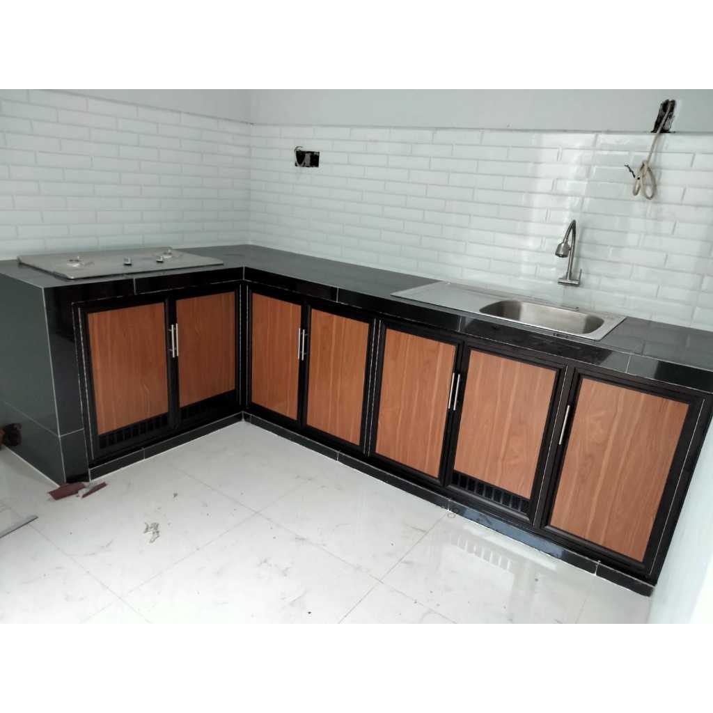 KITCHEN SET BAWAH ALUMUNIUM TEBAL CUSTOM