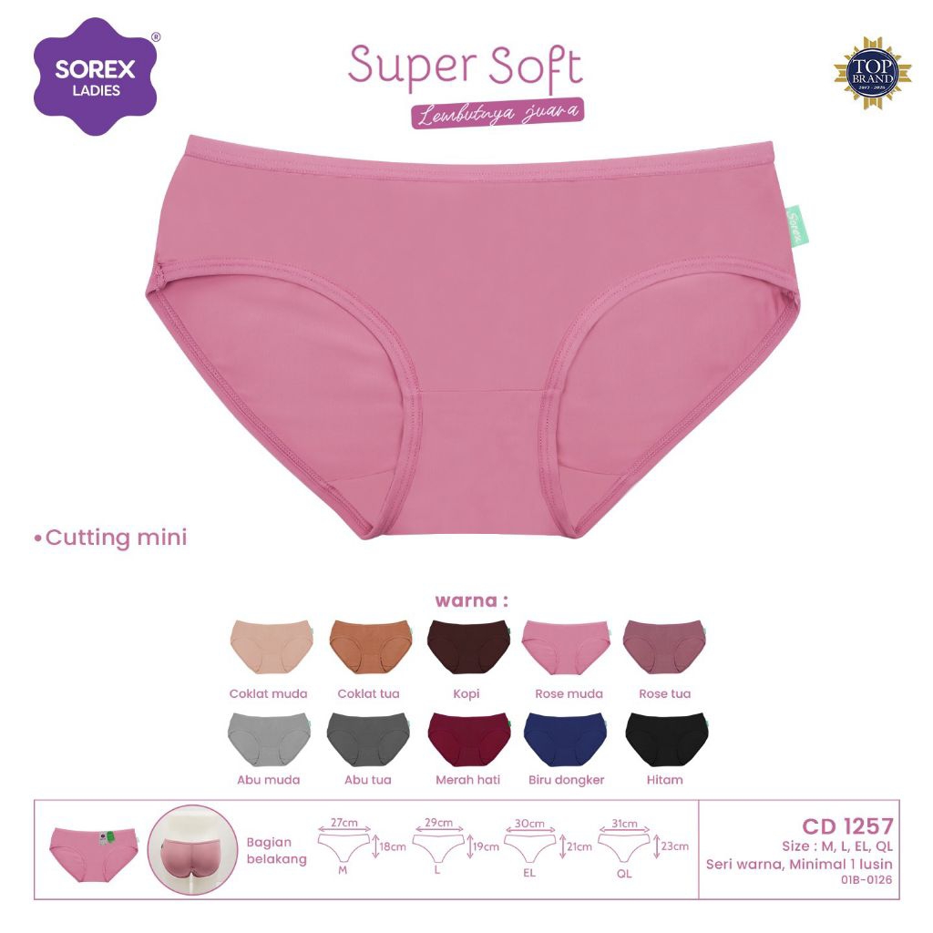 Sorex Celana Dalam Wanita Super Soft Cd Sorex 1257 Nyaman Dipakai