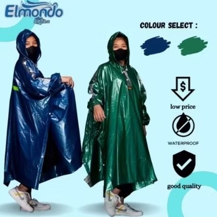 Jas Hujan Mantel Ponco Lengan Elmondo  Dewasa Jumbo