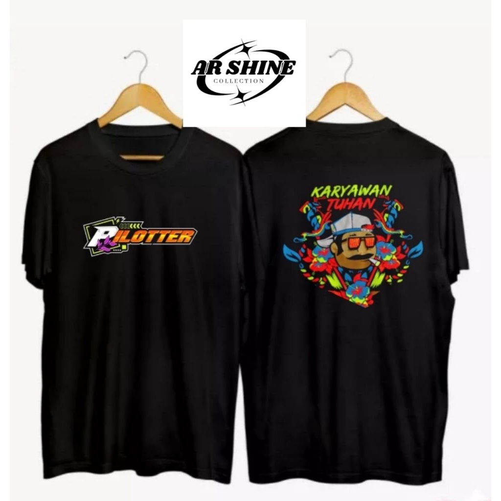 KAOS PRIA DISTRO PILOTTER KARYAWAN TUHAN KAOS VIRAL KEKINIAN