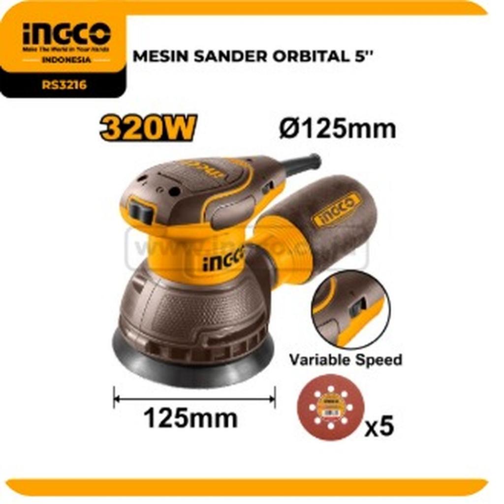 RS3216 MESIN SANDER ORBITAL 5'' INGCO