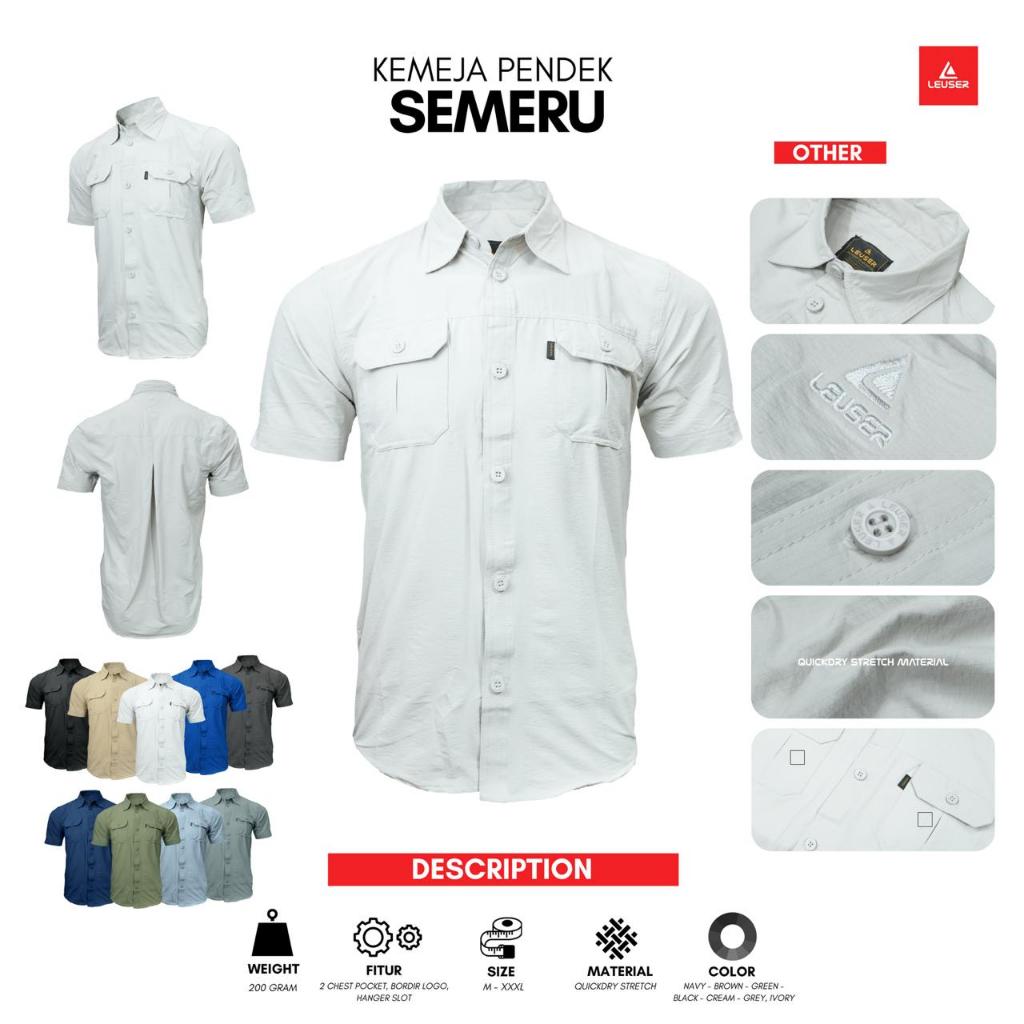 Leuser Kemeja Pendek Semeru
