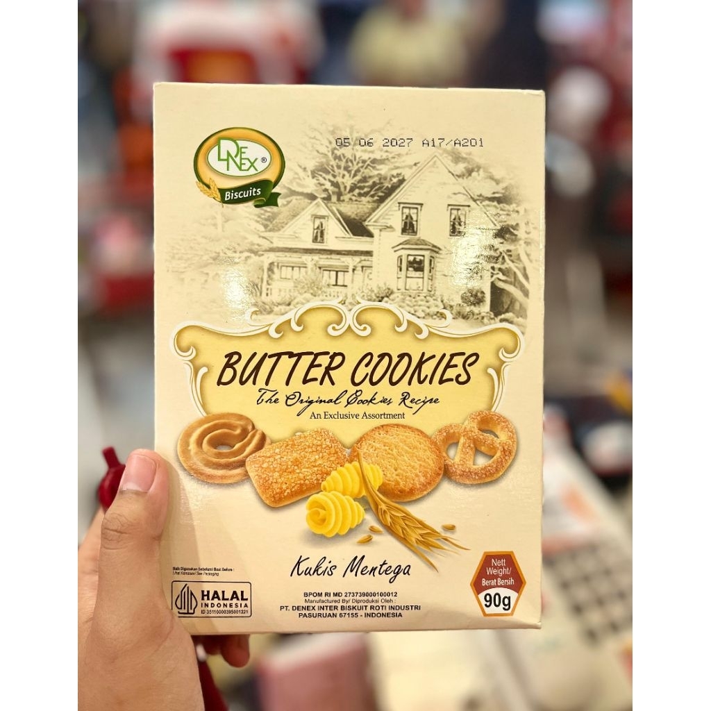 DENEX BUTTER COOKIES 90gr(1karton)/DENEX BUTTER COOKIES ASUL ASUL/DENEX BUTTER MURAH/ASUL ASUL MURAH