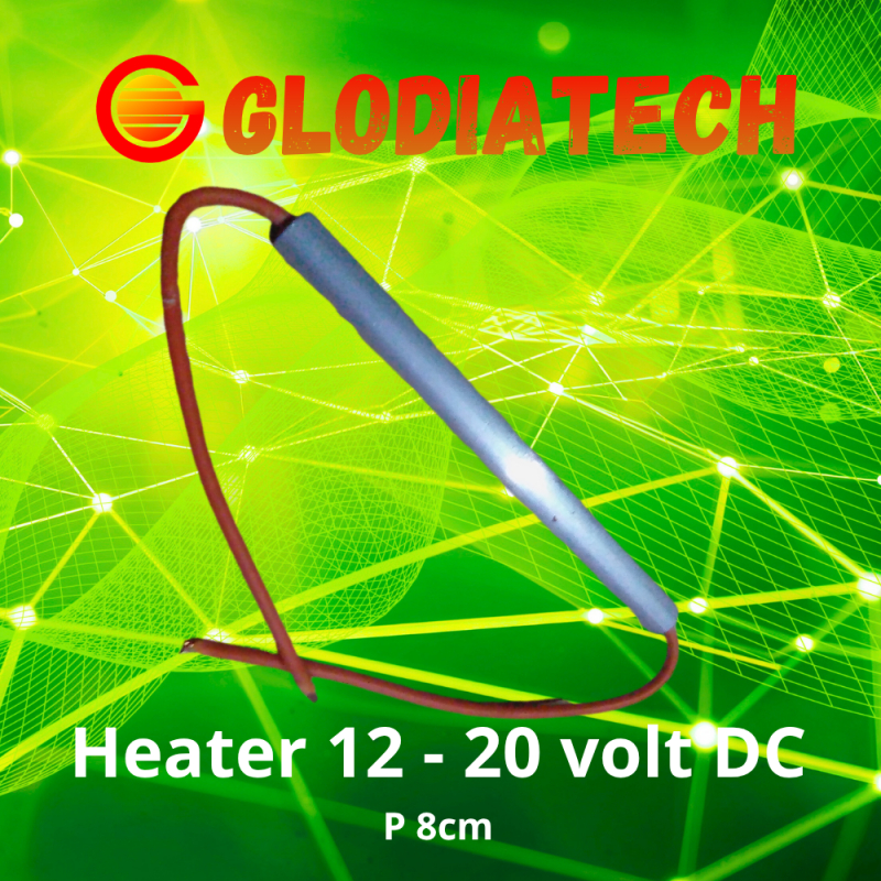 Elemen Pemanas Dc 12 Volt Heater Untuk Mesin Tetas P 8cm
