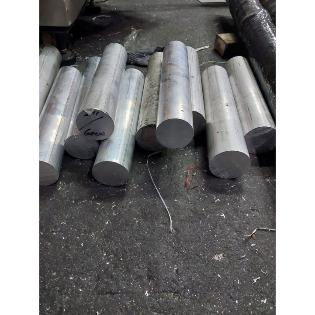 As alumunium seri 6063 dia 100mm x 60mm