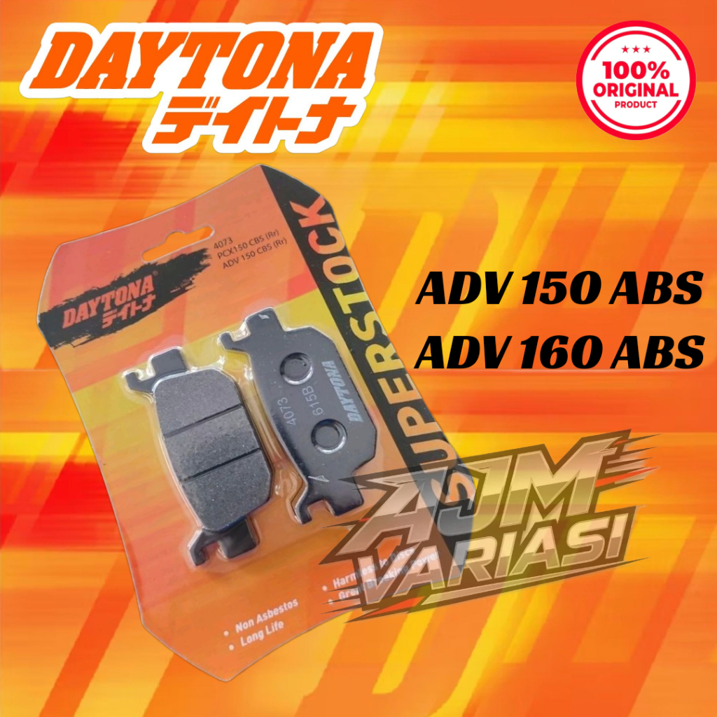 Kampas Rem Belakang DAYTONA ADV 150 ABS, ADV 160 ABS
