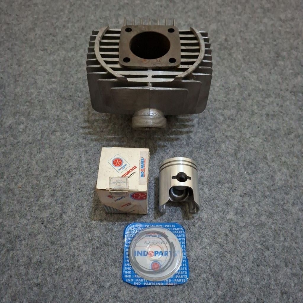 Boring Buring Cylinder Cilinder Block Blok Set Ring Piston A100 Suzuki A100 A 100 Original Nos Japan