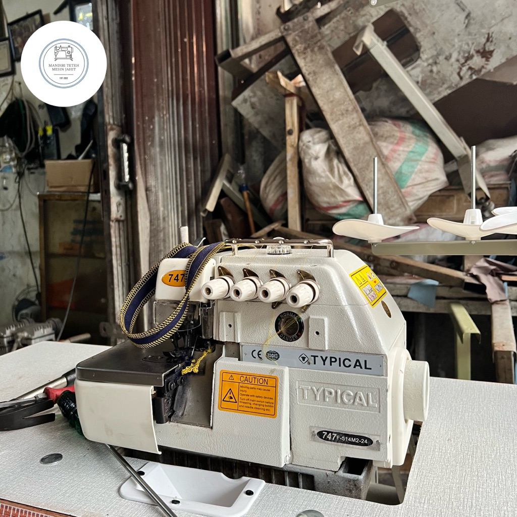 MESIN OBRAS TYPICAL TIMBUL GN747 BENANG 4 SERVO SECOND (BEKAS)