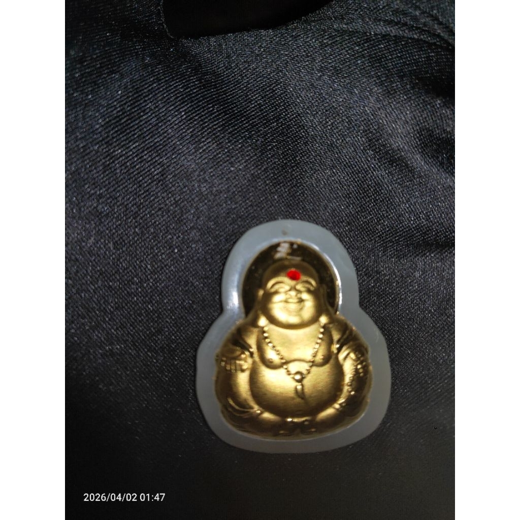 liontin giok hetian jade budha bersertifikat