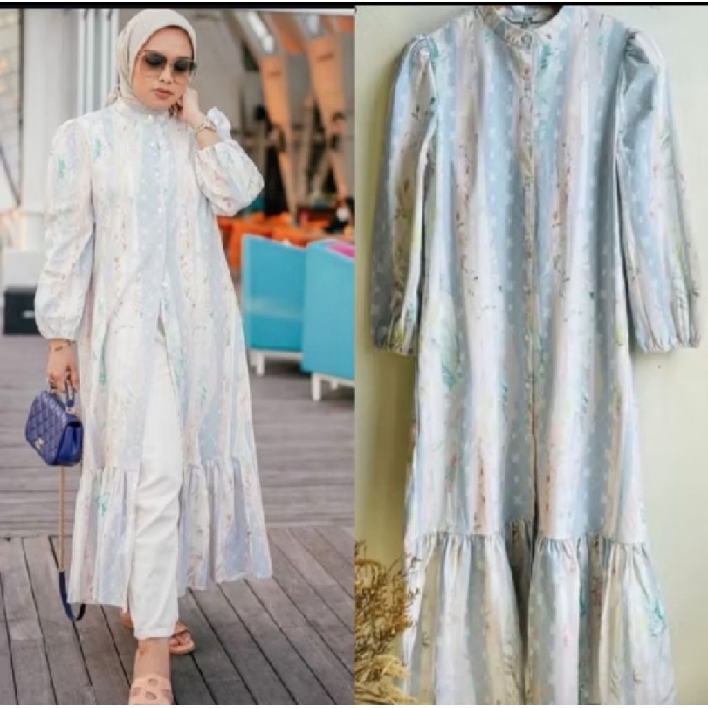 Florian Dress Ria Miranda x Buttonscarves Xanadu Dress Buttonscarves monogram NEW SIZE M