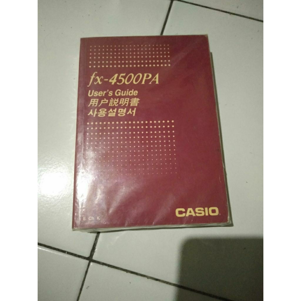 Buku Fx - 4500PA User's Guide