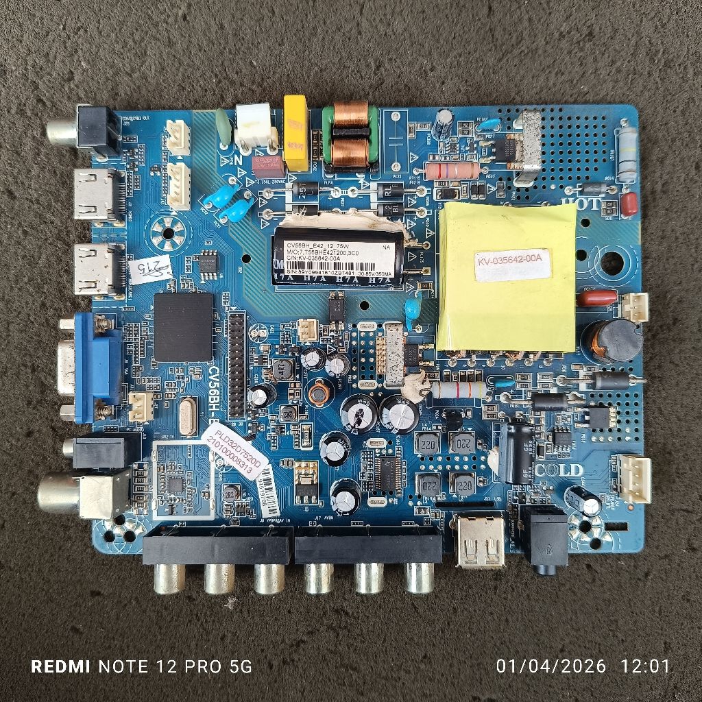 mb mobo mainboard mesin tv Polytron PLD 32D7520D PLD32D7520D PLD 32D7520 PLD PLD32D7520 original cop