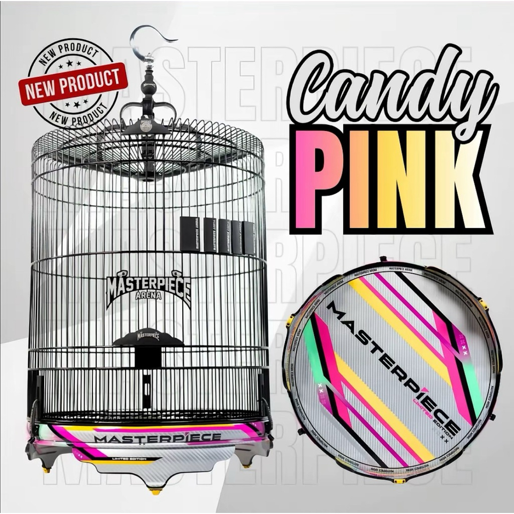 (FREE PACKING KAYU) SANGKAR KANDANG MURAI MASTERPIECE DECAL CANDY SERIESS