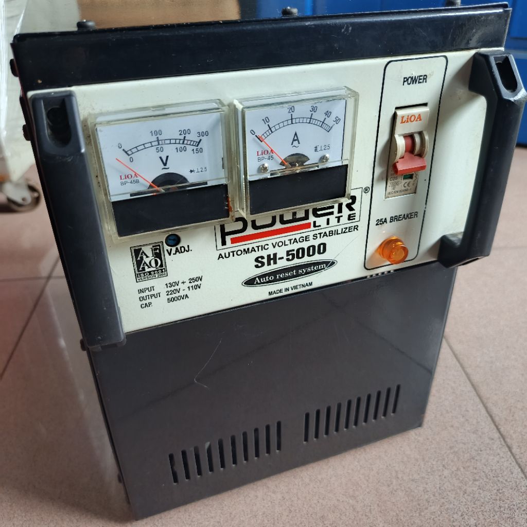 STABILIZER POWER LITE 5000 WATT BEKAS NORMAL