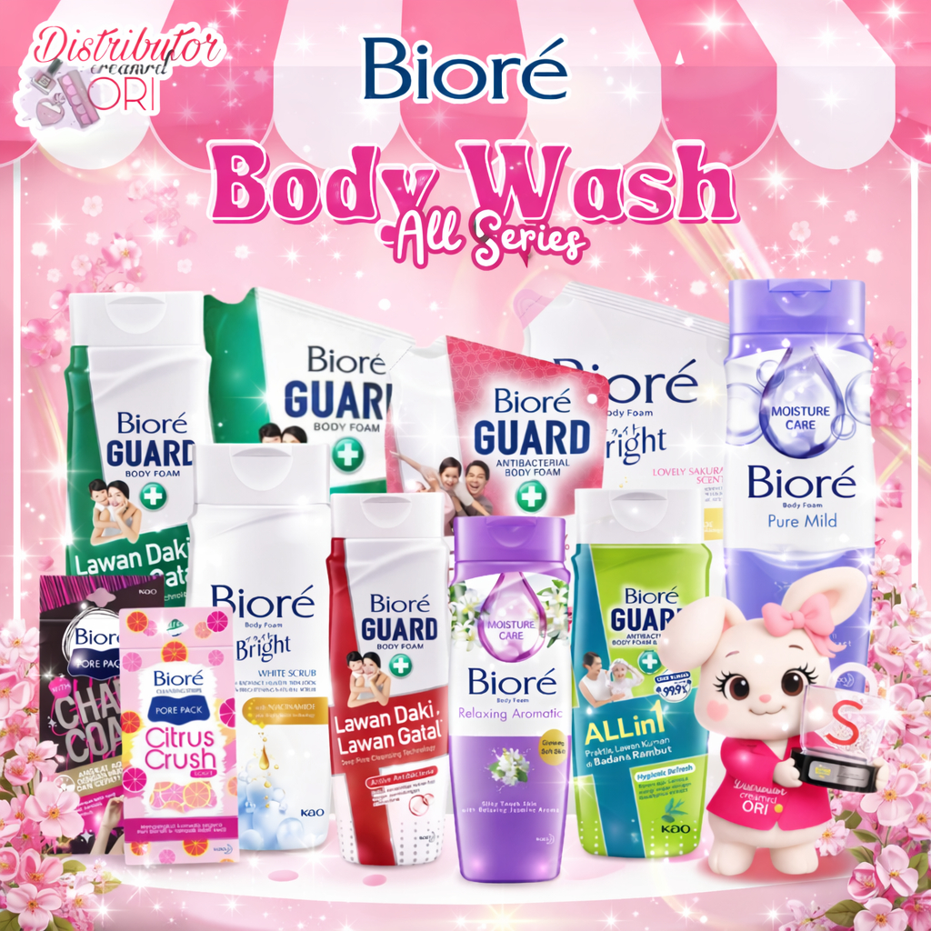 Biore Sabun Mandi Cair Botol 100ml / Sabun mandi Biore / Sabun Pembersih Badan / REFILL BIORE ./ POR