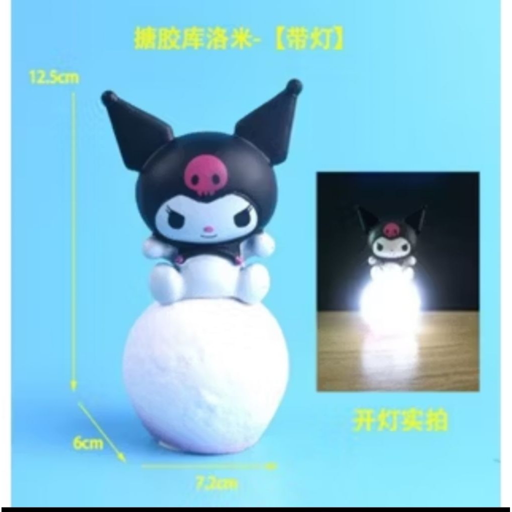 Kuromi Lamp / Cinnamoroll Lamp / Cinnamoroll Cake Topper / Cinnamoroll figure LED/ Kuromi Cake Toppe