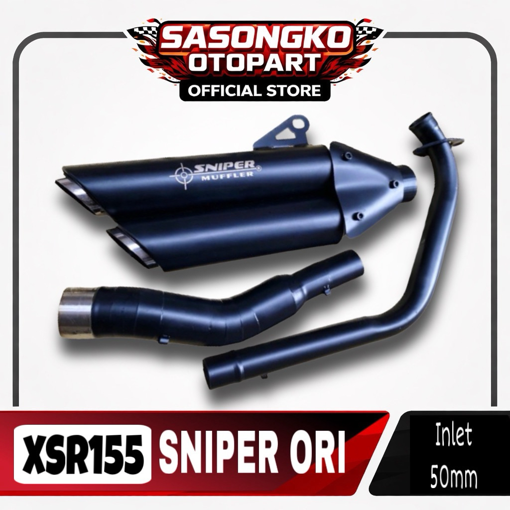Knalpot Yamaha XSR 155 Original Sniper Racing Exhaust PNP