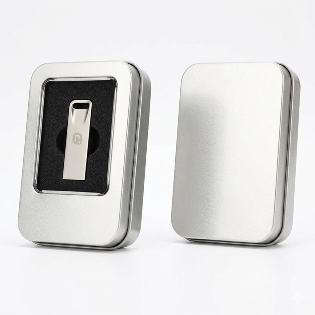 Flashdisk Packaging Box Universal / Tempat Usb Flash Disk Kotak Kaleng Penyimpanan USB / Kotak Packi