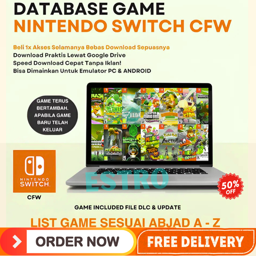 DATABASE LINK DOWNLOAD NINTENDO SWITCH CFW GAME BISA EMULATOR