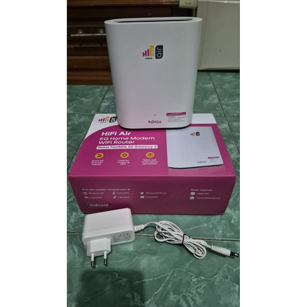 Nokia Hifi Air 5G - Led biru (Modem Nokia Fastmile 5G Gateway 2)