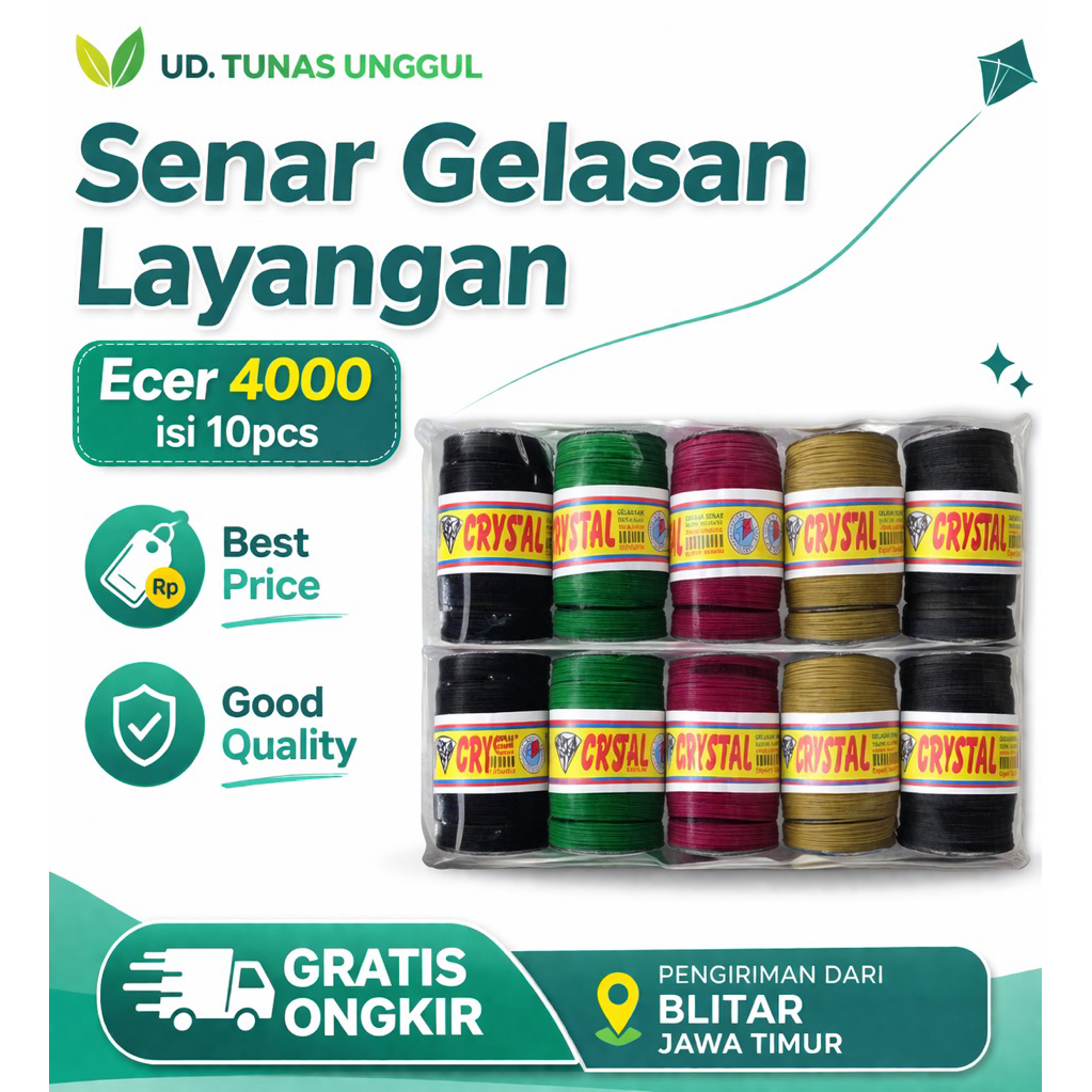 SENAR GELASAN LAYANGAN ecer 4000 isi 10pcs-Senar layangan super tajam-senar kenur layangan