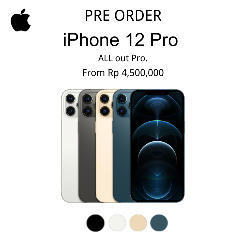 PRE ORDER iPhone 12 Pro iBox Second Resmi | Garansi 12Bln | IMEI Permanen | Fullset | 128GB/256GB | 