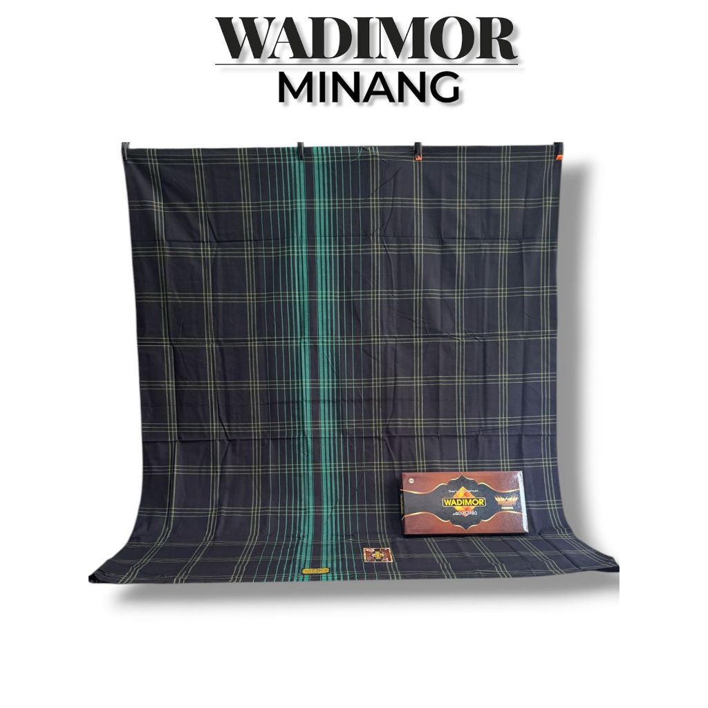 WADIMOR Sarung Motif Kotak Hitam Minang Donggala
