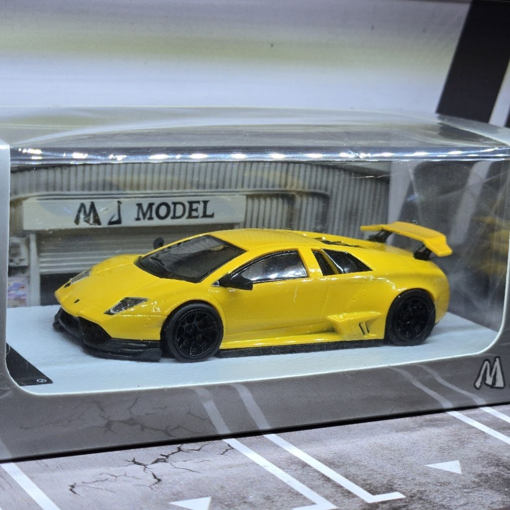 MJ Model 1/64 Lamborghini Murcielago LB Performance Yellow