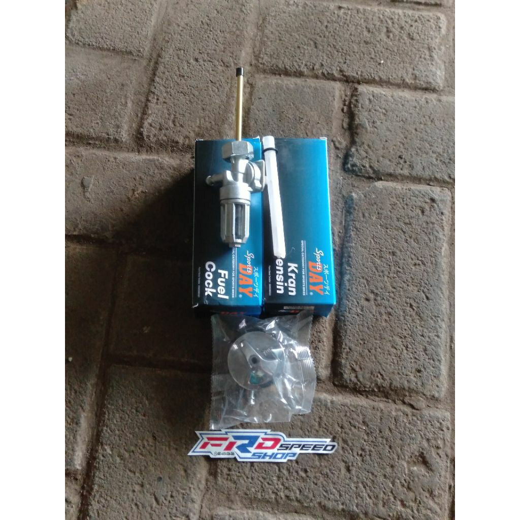 kran bensin Tirev keran model kaca aquarium besar drat besar