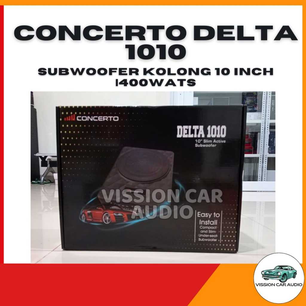 Subwoofer Kolong Aktif Concerto Delta 1010 - 10 inch Aktif Subwoofer Kolong
