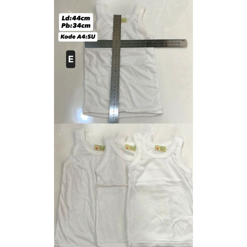 singet kaos kutang anak bayi newborn laki perempuan