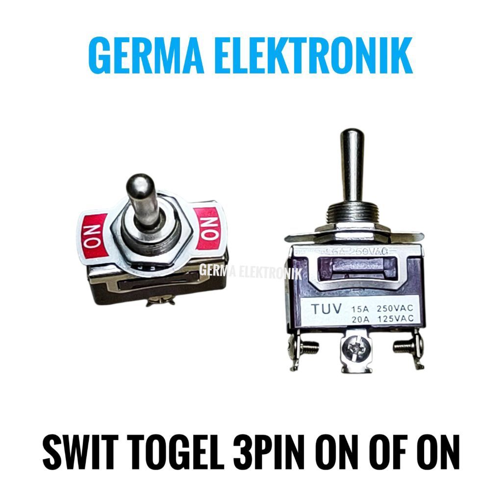 Switch Togel 3pin kaki ON OF ON saklar togel 3pin kaki on of on