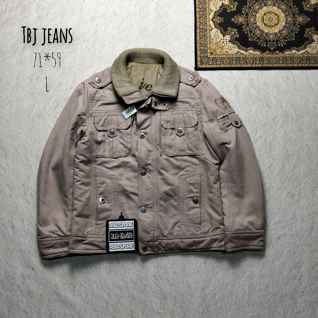 jacket parka military tbj jeans original 100% size L