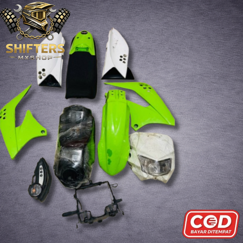 BODYSET ORIGINAL KLX150 S COPOTAN MOTOR | BODY KLX150 S SET (TANGKI + JOK)